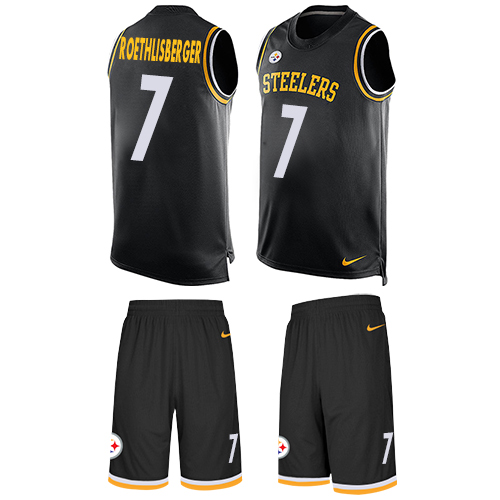 Nike Steelers #7 Ben Roethlisberger Black Team Color Men's Stitched NFL Limited Tank Top Suit Jersey